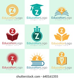 education initial Letter Z Logo set