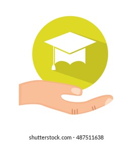 education insurance concept icon vector illustration design