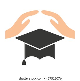 education insurance concept icon vector illustration design