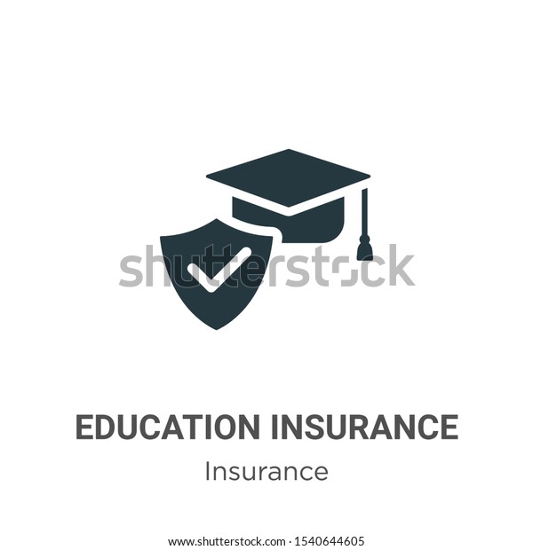 Education insurance\
vector icon on white background. Flat vector education insurance\
icon symbol sign from modern insurance collection for mobile\
concept and web apps\
design.