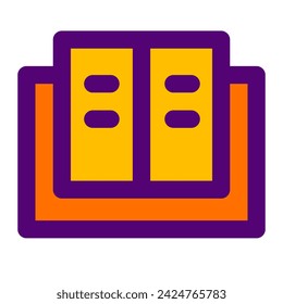 education item of fill icon collections