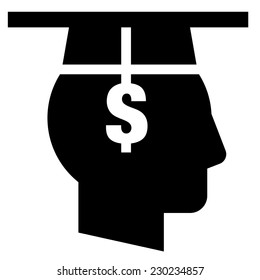 Education is key to success icon