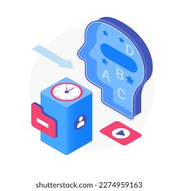 Education knowledge development. New skill learning, education process vector cartoon illustration