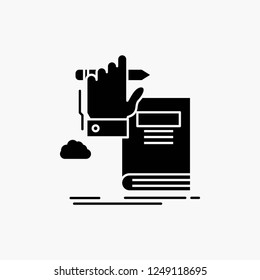 education, knowledge, learning, progress, growth Glyph Icon. Vector isolated illustration
