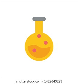 Education, Lab, Laboratory  Flat Color Icon. Vector icon banner Template