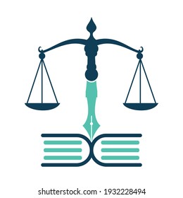 Education Law Balance And Attorney Monogram Logo Design. Law Firm open book Logo Design.Education Law Balance And Attorney Monogram Logo Design. Law Firm open book Logo Design.