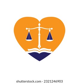 Education Law Balance And Attorney Monogram Logo Design. Law Firm open book Logo Design.