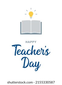 Education, learning, book. Tribute to Teacher's Day. Vector illustration for social media, banner.