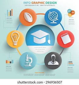 Education and learning concept info graphic design, Business concept design.