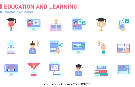 Education and Learning icon for website, application, printing, document, poster design, etc.