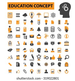 education, learning icons