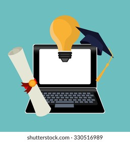 Education and learning icons graphic design, vector illustration.