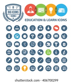 Education and learning icons,vector