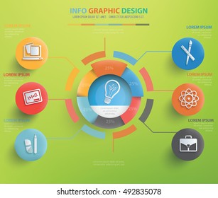 
Education and learning info graphic design,clean vector
