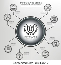 Education and learning info graphics design,clean vector