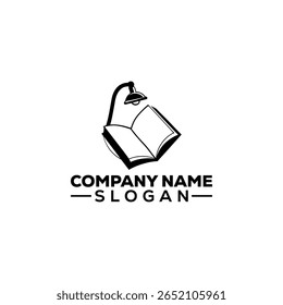 Education and Learning Logo with Graduate and Child on Book