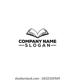 Education and Learning Logo with Graduate and Child on Book