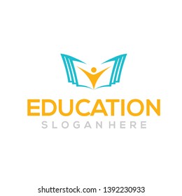 education, learning logo vector inspiration