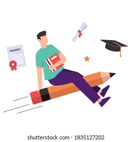 Education, Learning, online learning, online school, online education, school. Vector illustration