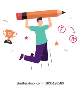 Education, Learning, online learning, online school, online education, school. Vector illustration