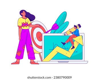 Education learning people flat vector concept hand drawn illustration
