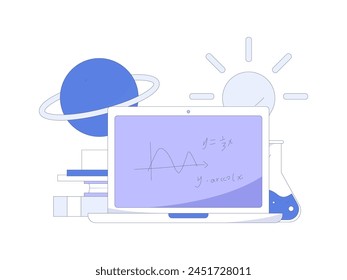 Education and learning people flat vector concept hand drawn illustration
