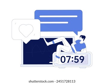 Education and learning people flat vector concept hand drawn illustration
