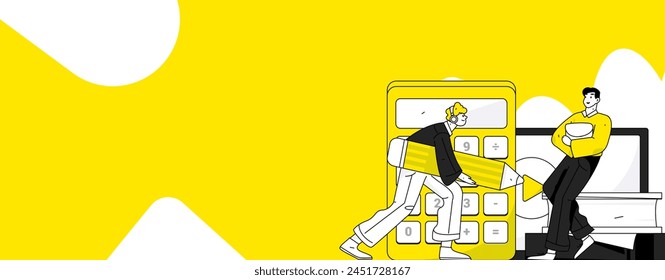 Education and learning people flat vector concept hand drawn illustration
