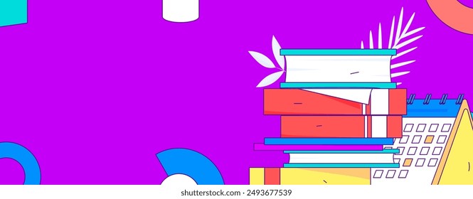Education and learning people flat vector concept hand drawn illustration
