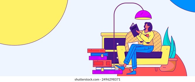 Education and learning people flat vector concept hand drawn illustration
