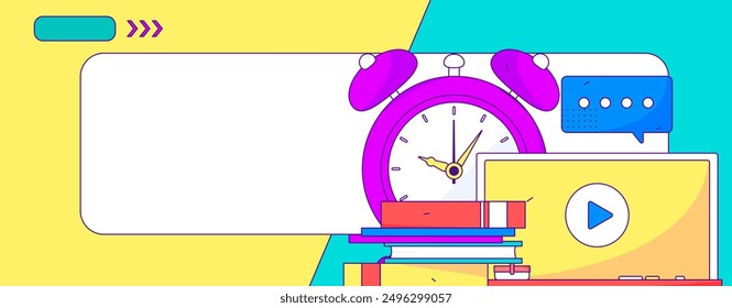 Educación y personas de aprendizaje concepto de Vector plano ilustración dibujada a mano
