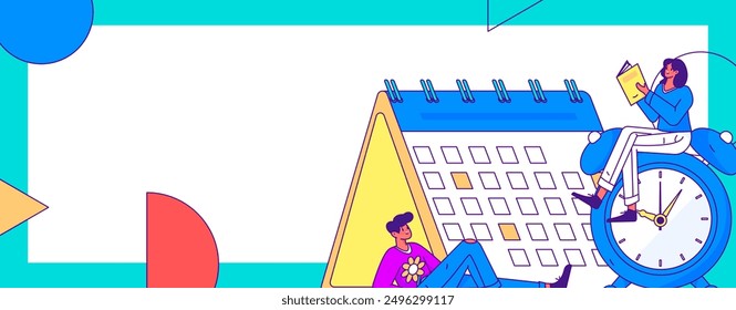 Education and learning people flat vector concept hand drawn illustration
