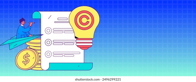 Education and learning people flat vector concept hand drawn illustration
