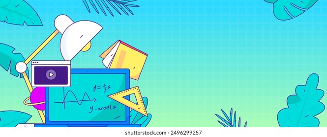 Education and learning people flat vector concept hand drawn illustration

