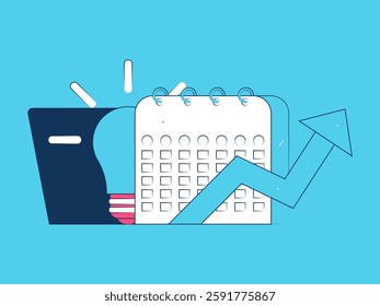 Education and learning people flat vector concept hand drawn illustration
