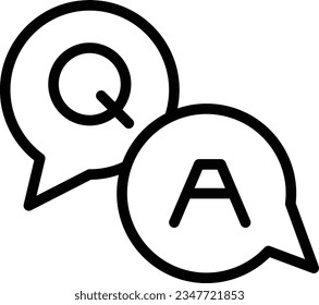 Education Learning Question Outline Icon