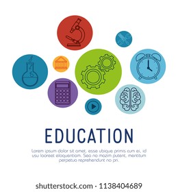 education learning set icons