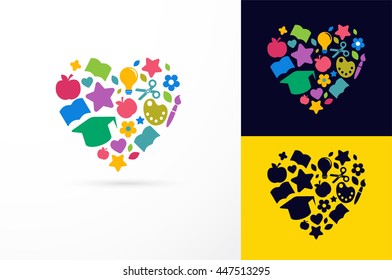 Education, learning, student and school icon