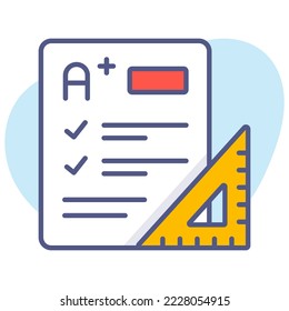 Education, learning, study Modern concepts flat design, Premium quality vector illustration concept. Vector symbol.