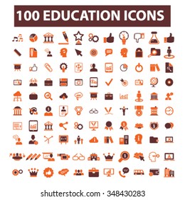 education, learning, study, science, research  icons, signs vector concept set for infographics, mobile, website, application