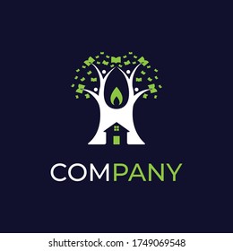 Education Learning Tree Candle School Logo