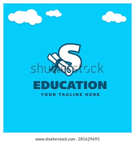 education letter s logo