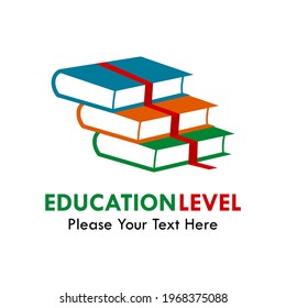 Education level logo template illustration