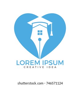 Education or Library Logo Template Design Vector.