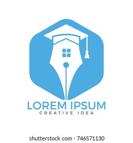 Education or Library Logo Template Design Vector.
