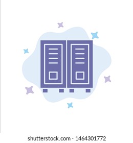 Education, Library, Read, Reading Blue Icon on Abstract Cloud Background. Vector Icon Template background
