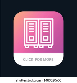 Education, Library, Read, Reading Mobile App Button. Android and IOS Line Version
