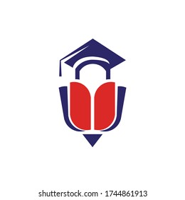 education, library symbol, digital learning logo, book icon