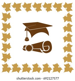 education license vector icon