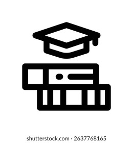 education line icon. Clean and minimalist vector icon for websites, mobile apps, presentations, and logos. Fully scalable and customizable for any project.